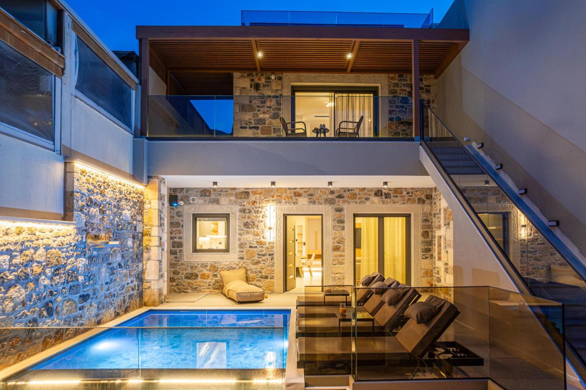 Villa Nicole - Private Pool & Rooftop Jacuzzi Limenas Chersonisou Exterior foto