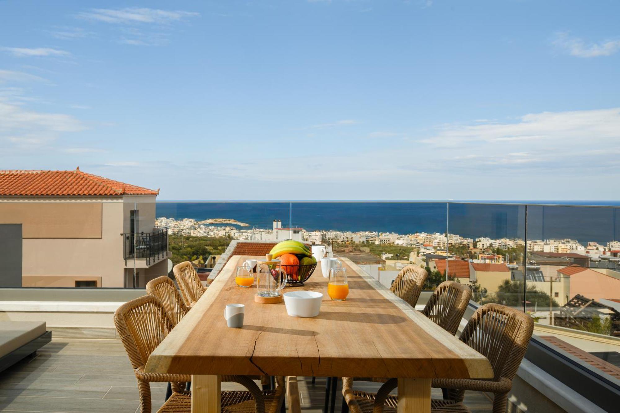 Villa Nicole - Private Pool & Rooftop Jacuzzi Limenas Chersonisou Exterior foto