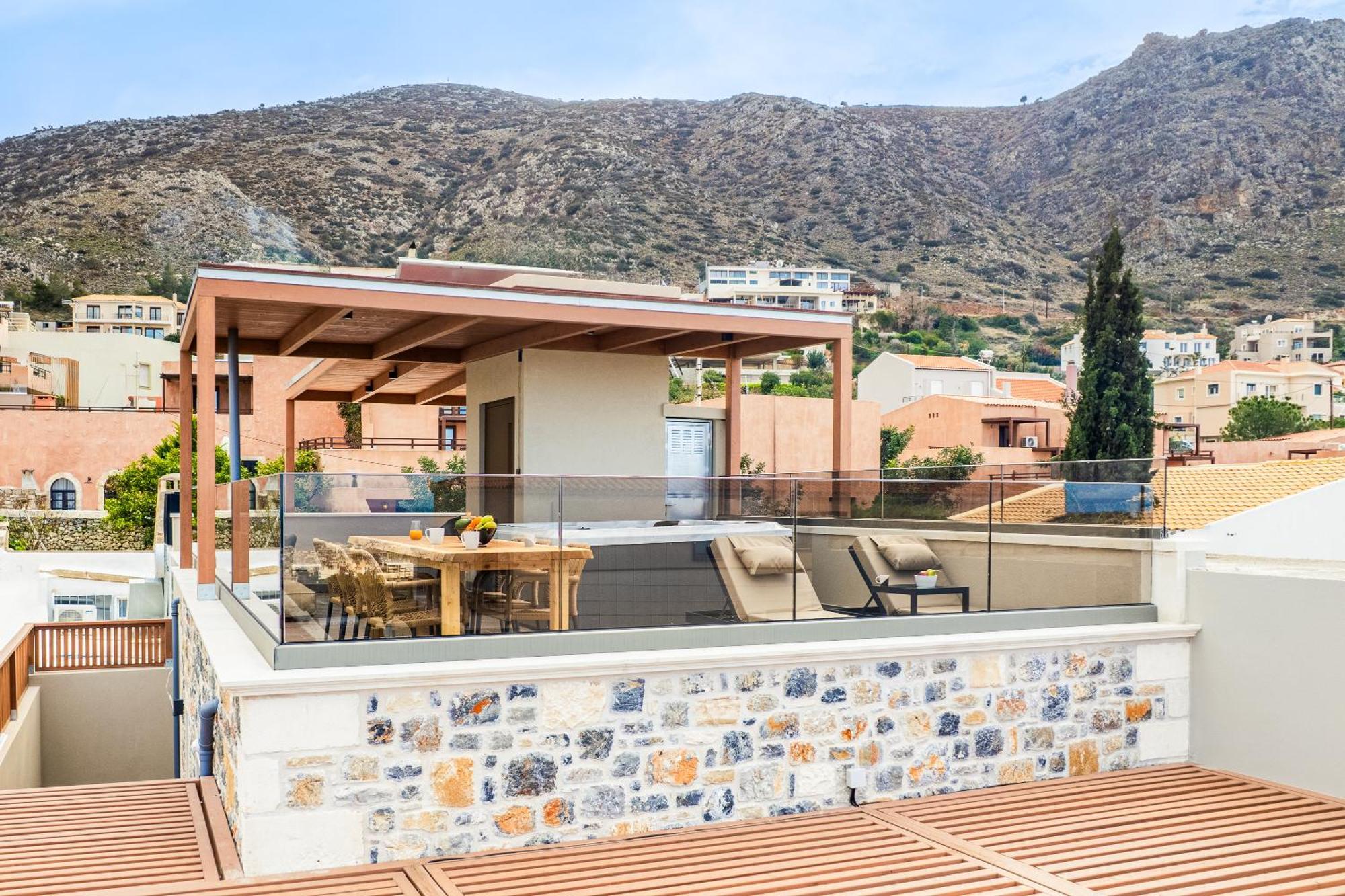 Villa Nicole - Private Pool & Rooftop Jacuzzi Limenas Chersonisou Exterior foto